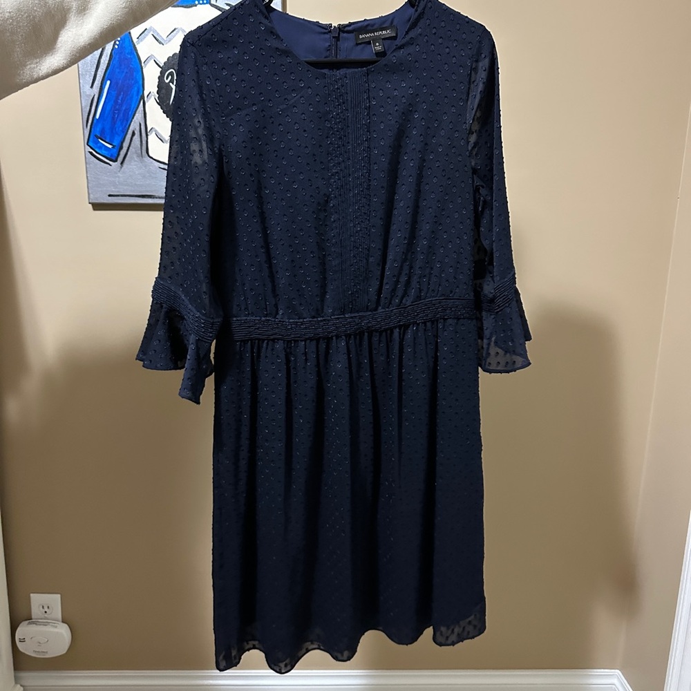 Banana Republic Navy Blue Size 8 Dress
